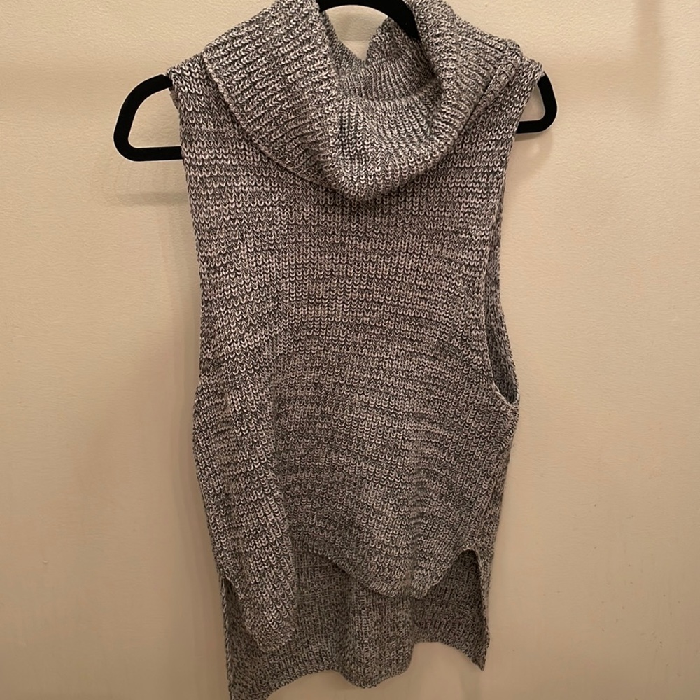 Grey Sleeveless Sweater